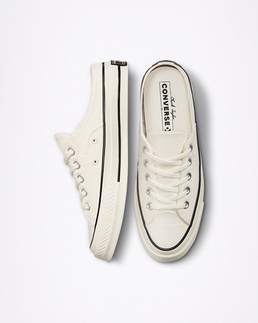 Women's Converse Chuck 70 Mule Low Top Shoes Beige / Black | AU 961C8G